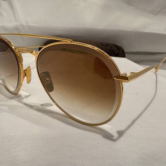 NEW! DITA AXIAL DTS502-03-GLD YELLOW GOLD W/BROWN/PINK GRADIENT LENS 100% AUTH. - Picture 3 of 7